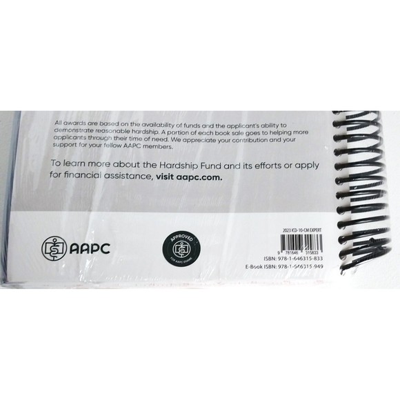 AAPC ICD-10-CM Expert 2023 Medical Coding Providers Textbook Brand New Sealed - Picture 3 of 3